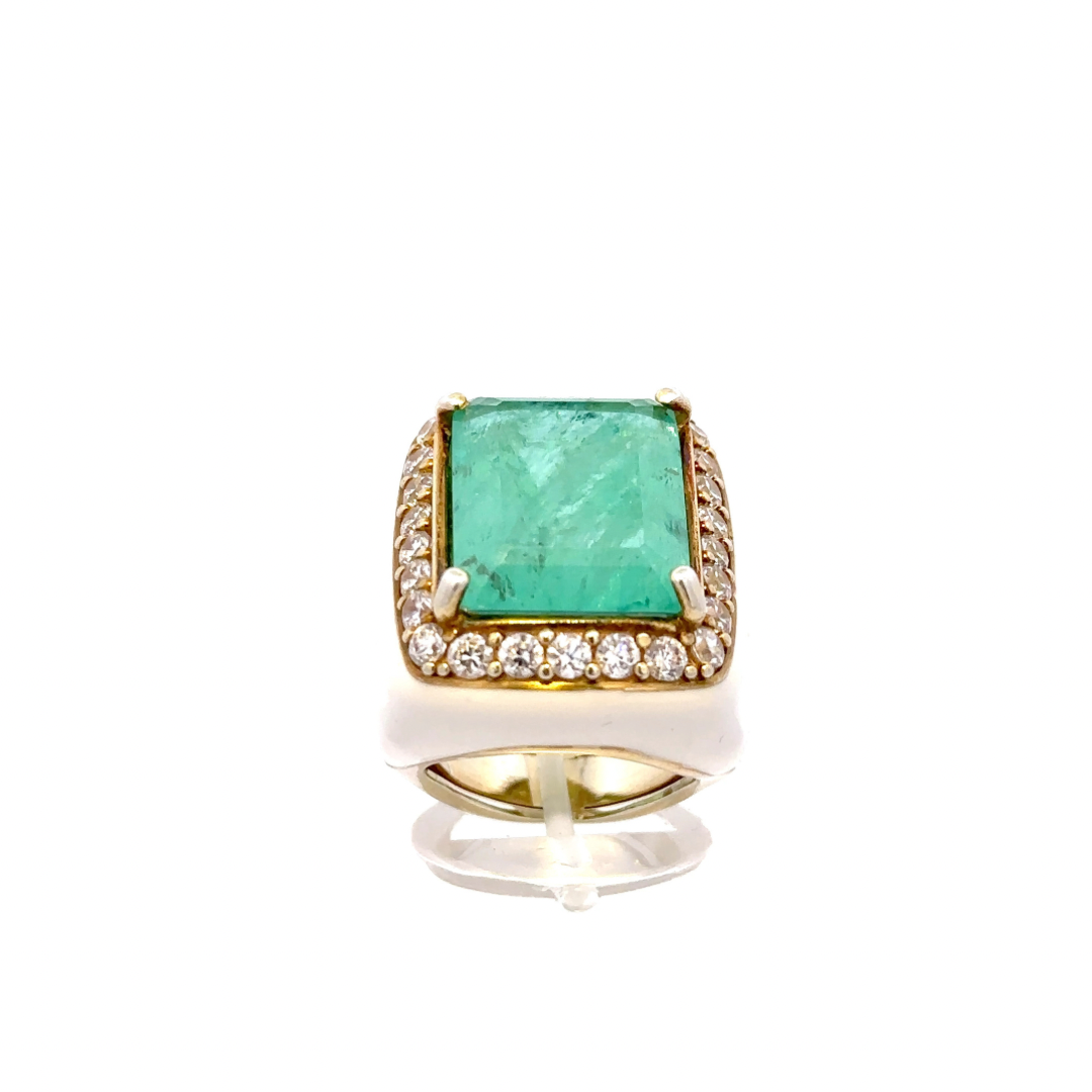 Anello "WHITE & GREEN"