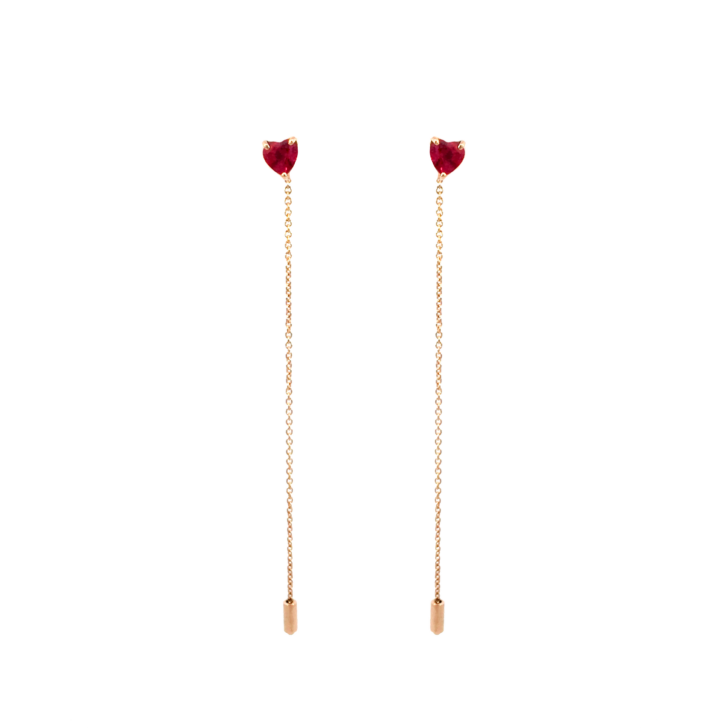 Orecchini "RUBY HEART"