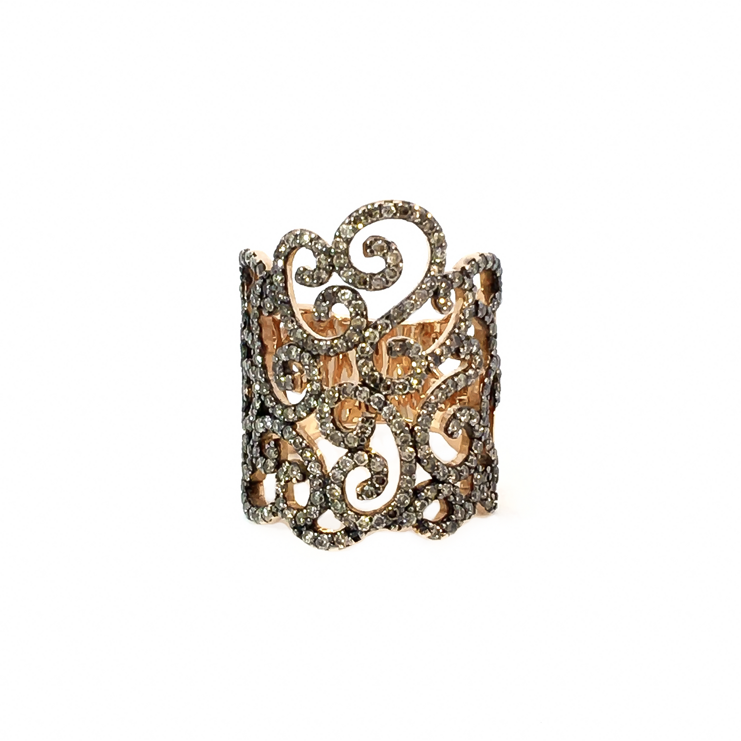DARK ARABESQUE RING