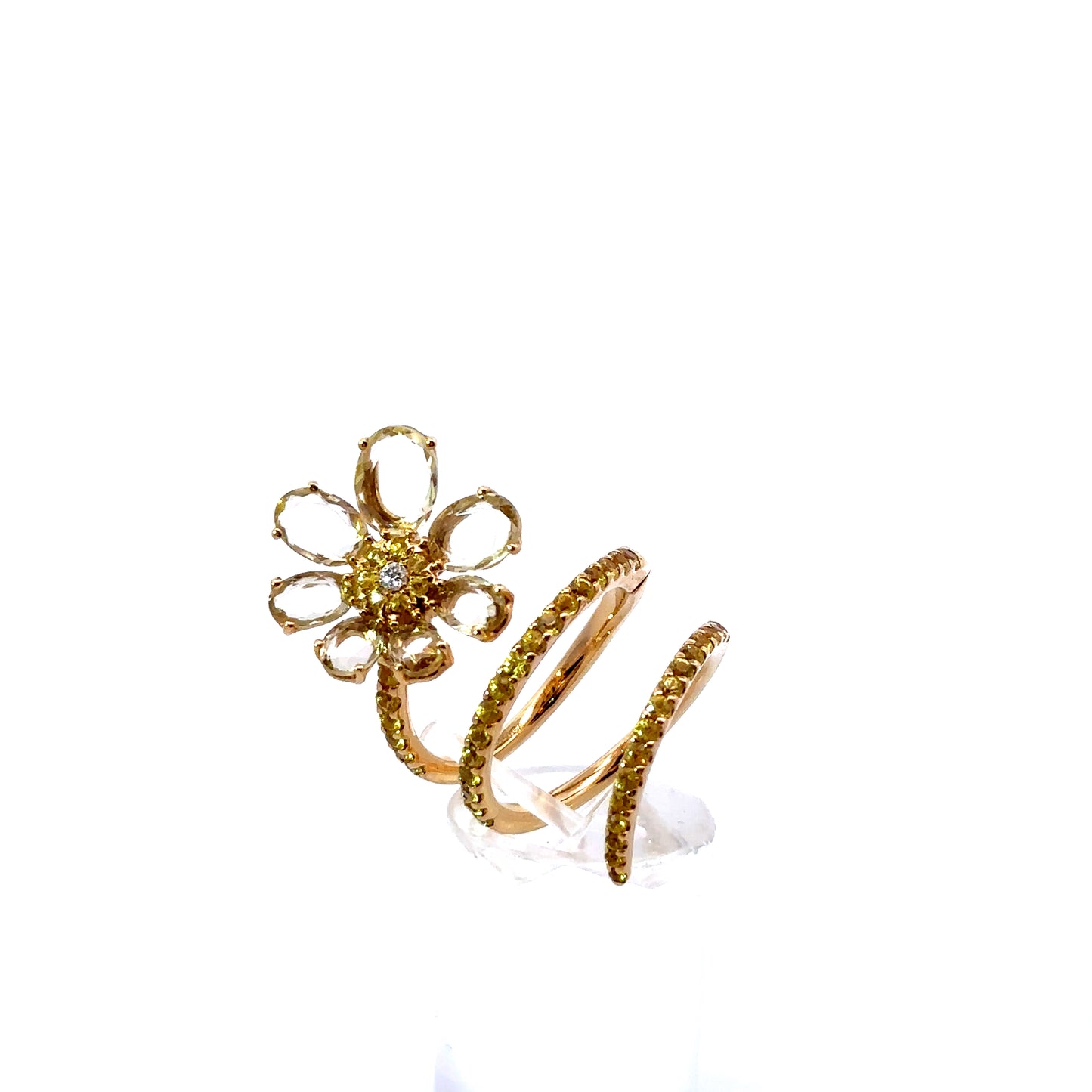 Anello "YELLOW FLOWER WAVE"