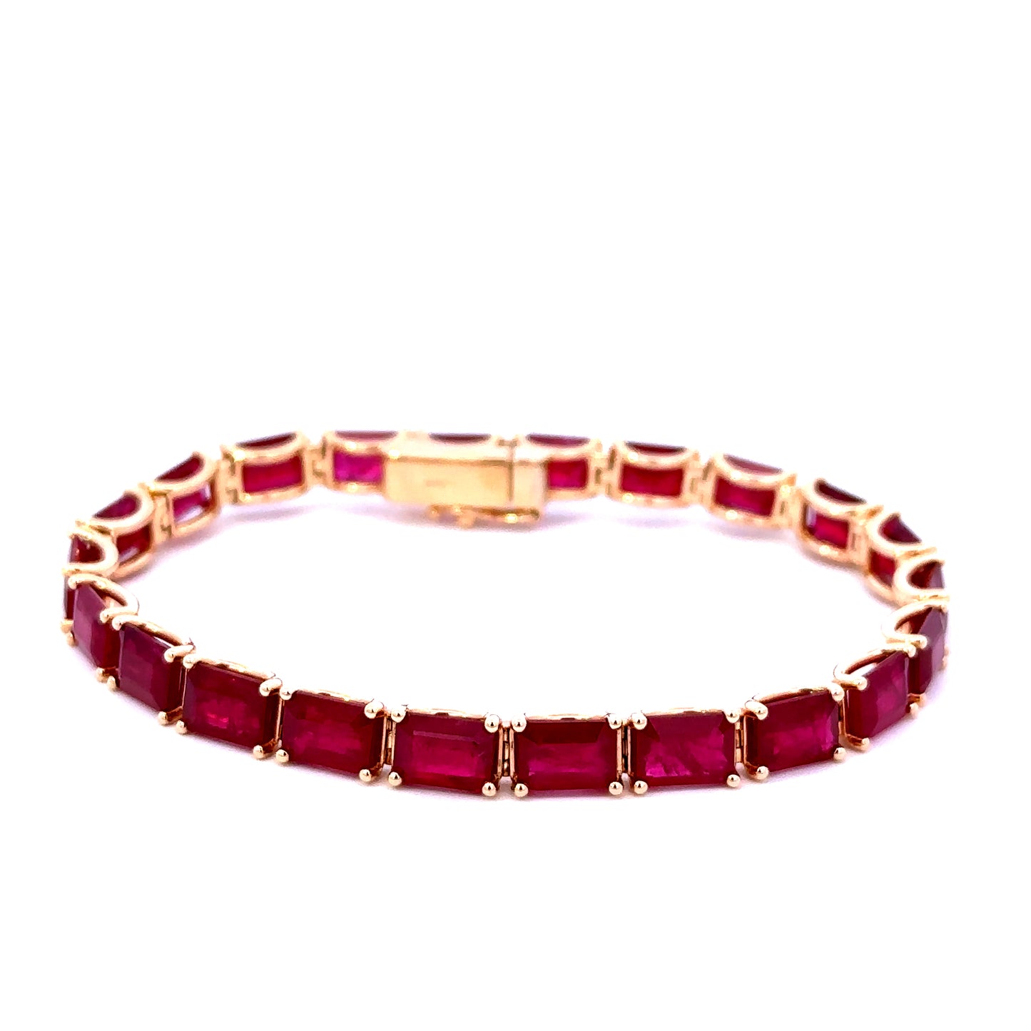 Bracciale tennis "RUBIES BAGUETTE"