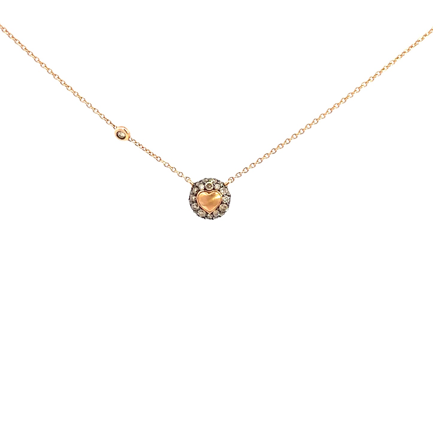 "BROWN HEART" Necklace