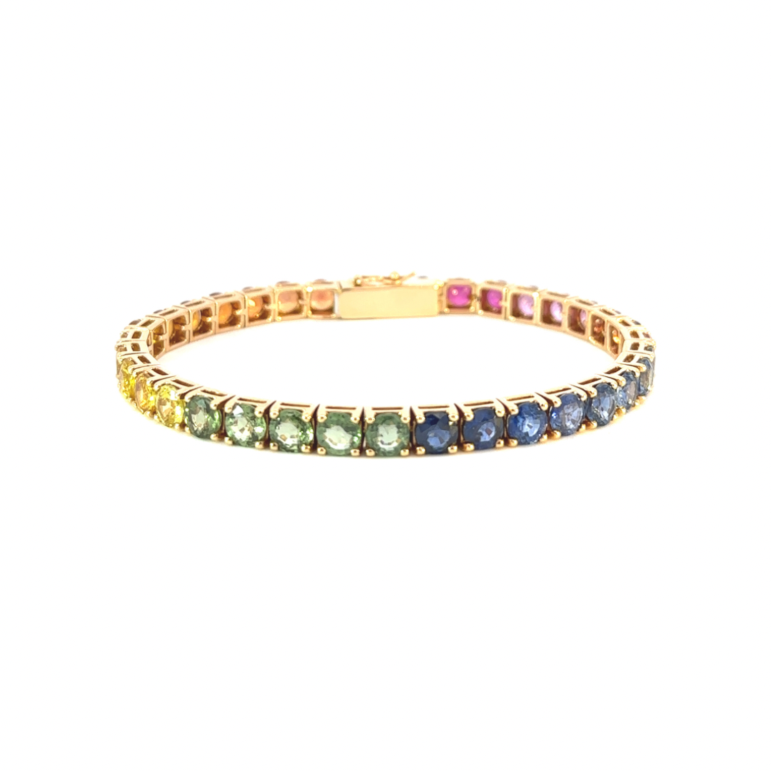 Bracciale tennis "RAINBOW ROUND"