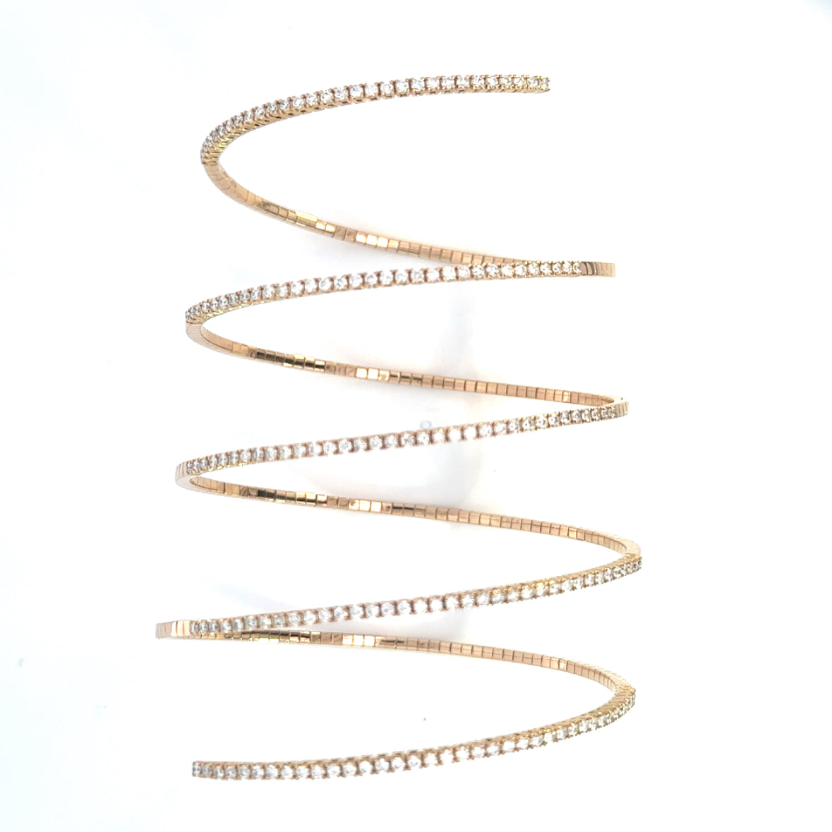 Bracciale "INFINITE SPIRAL DIAMOND" in oro rosa