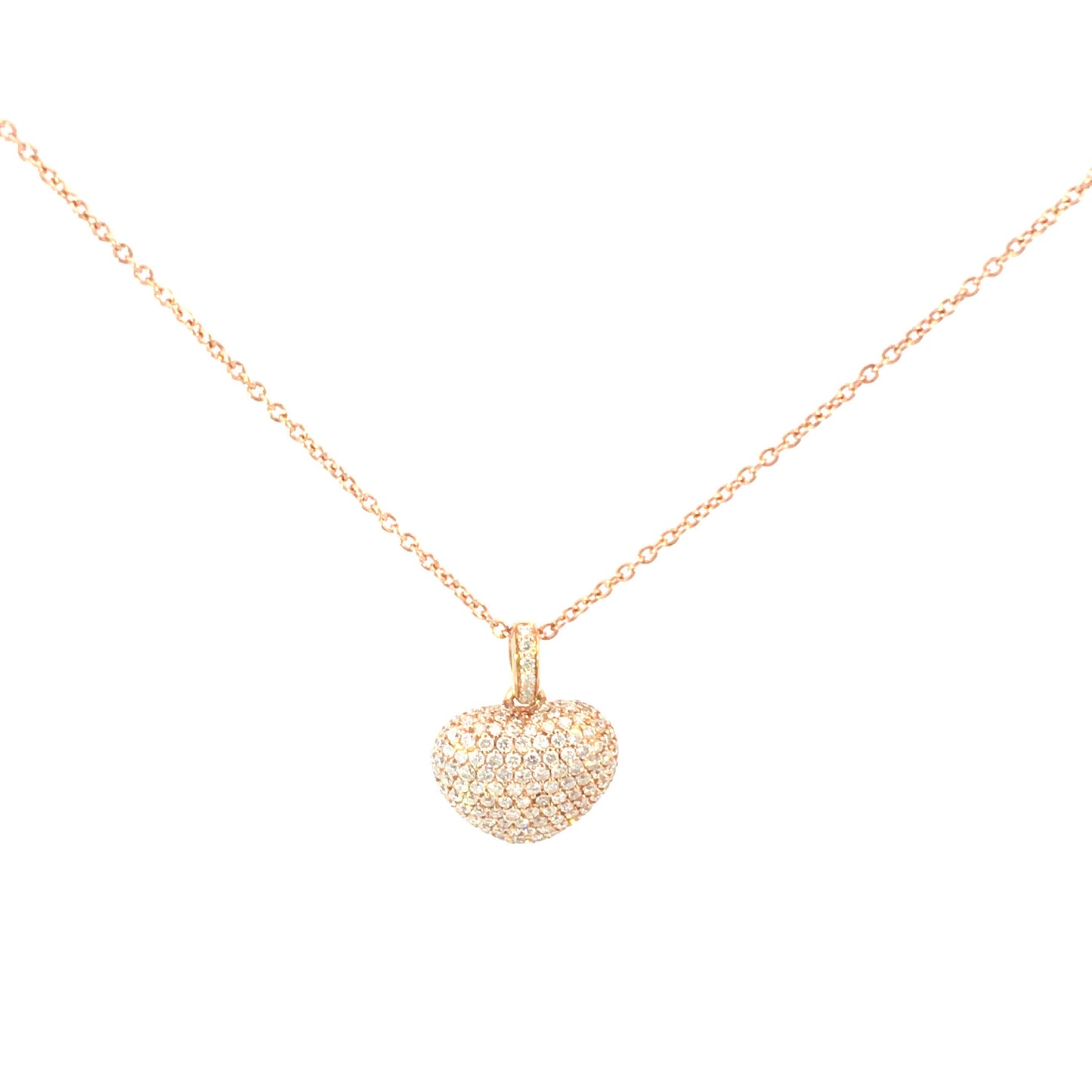 Small necklace "DIAMOND HEART"