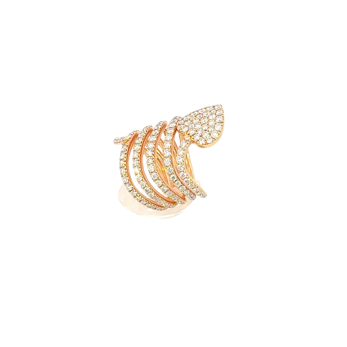 Anello "SNAKE" in oro rosa