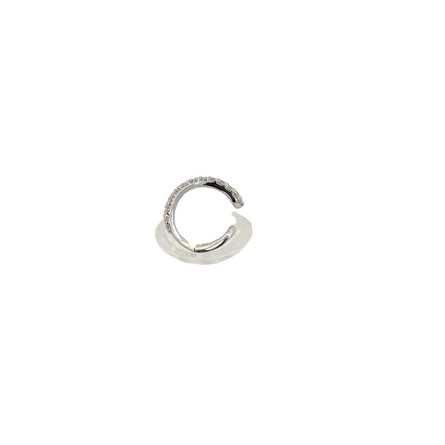 Earcuff "TRIPLE DIAMOND" in oro bianco