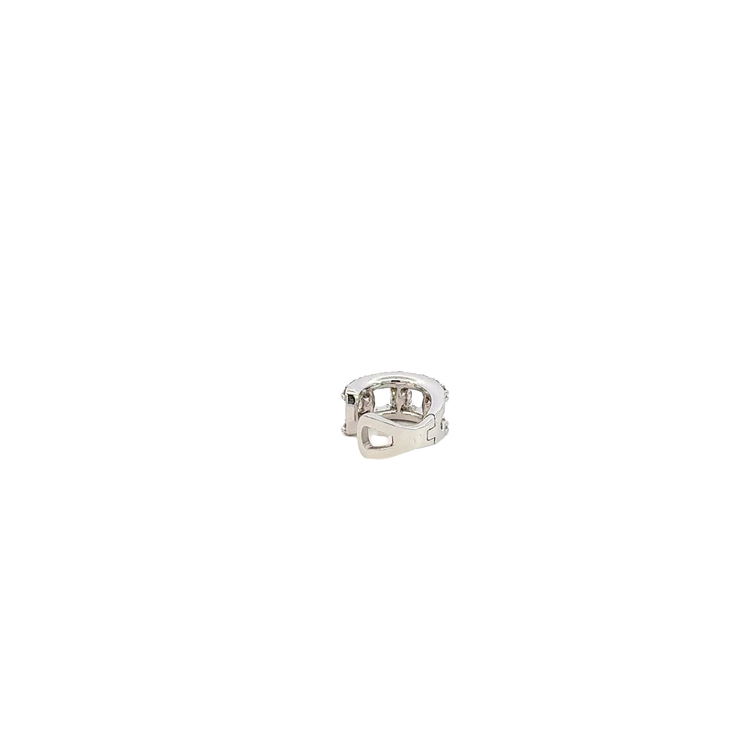 Earcuff "LUXE HALO" in oro bianco