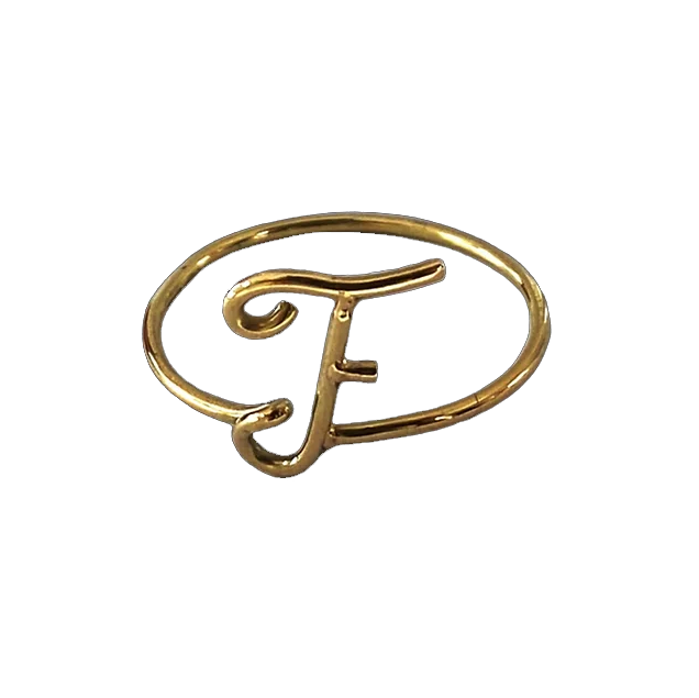 Letter "F" Ring