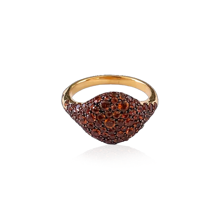 Anello "RED ROUND CHEVALIER"