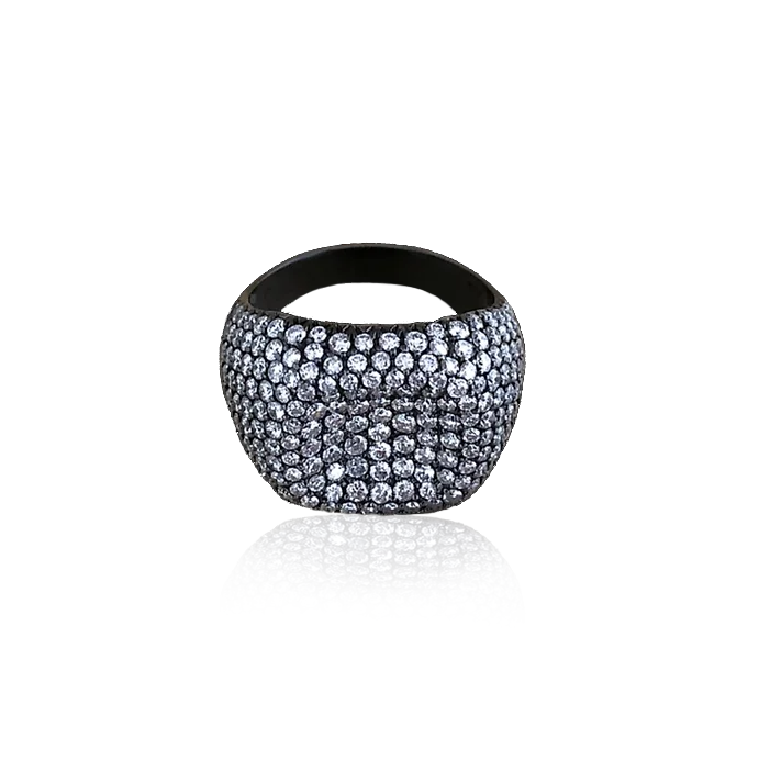 Anello "SQUARE CHEVALIER WHITE DIAMONDS"