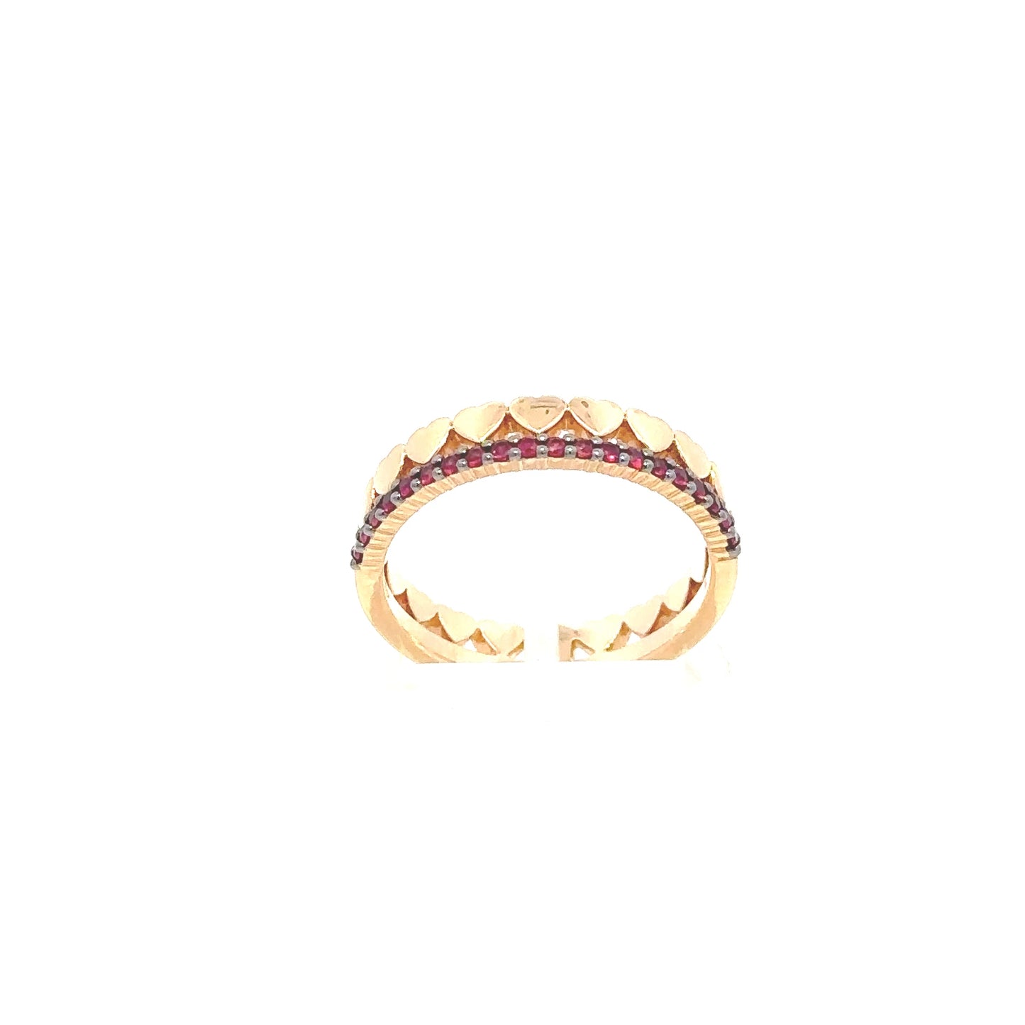 "HEART CROWN" ring