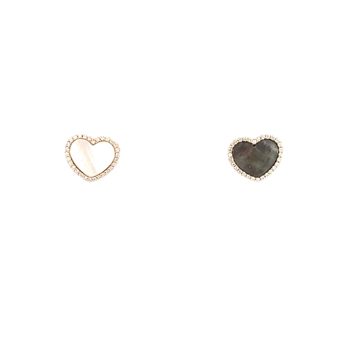 "B&W HEART" earrings