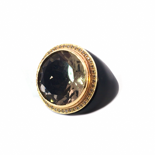 SMOKE QUARTZ RING
