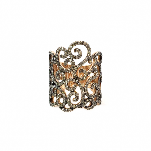 DARK ARABESQUE RING