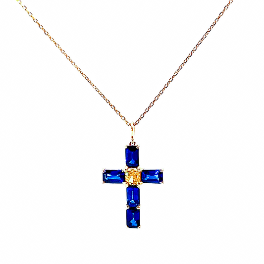 Collana "SAPPHIRE CROSS"
