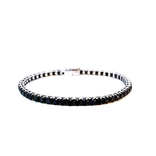 Bracciale tennis "BLACK DIAMONDS"