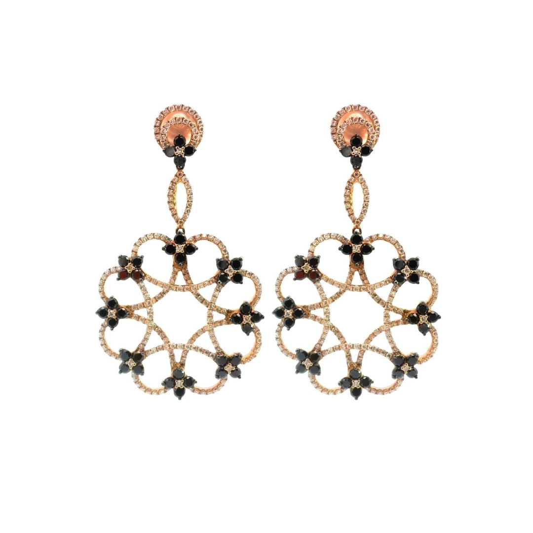 ELEGANT BLACK GEMSTONE EARRINGS