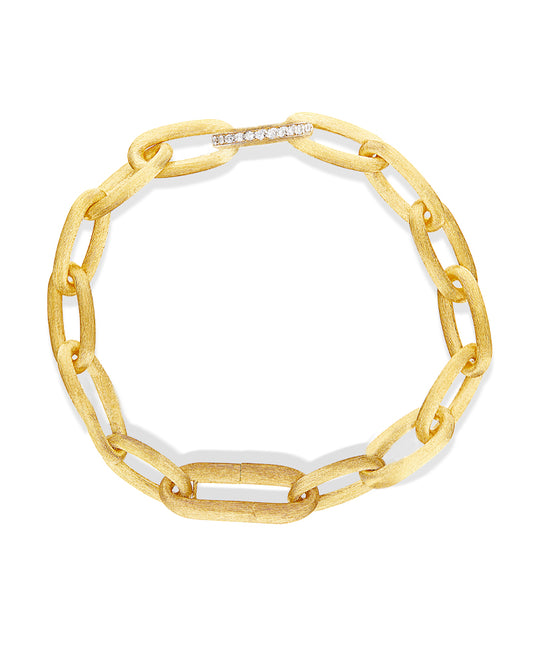 Bracciale "LIBERA" con catena in oro e diamanti