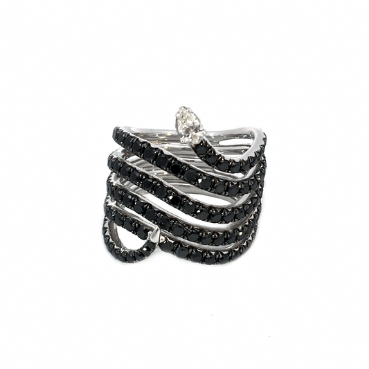 BLACK SNAKE RING