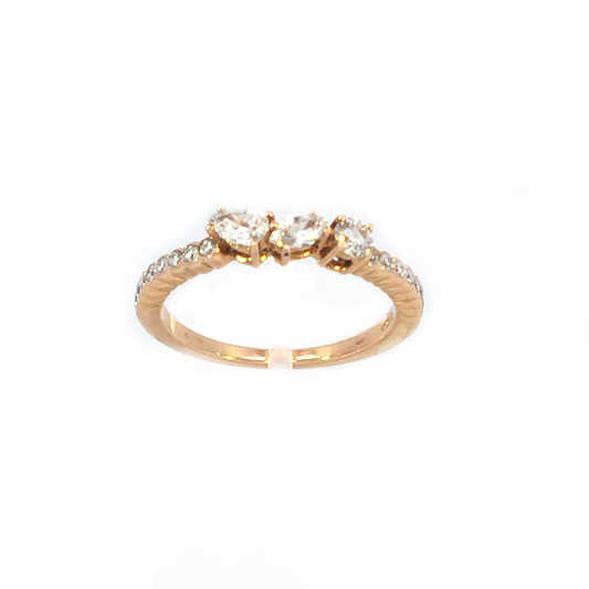 LEAF DIAMONDS RING