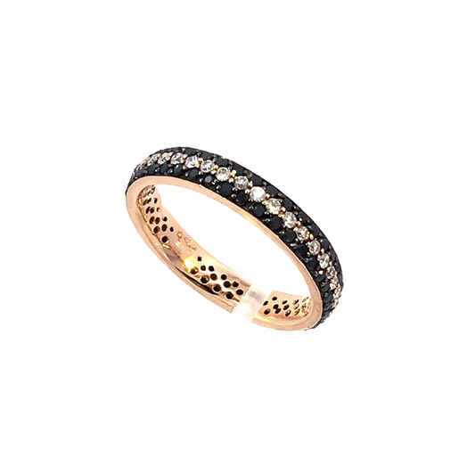 BLACK&amp;WHITE DIAMONDS RING