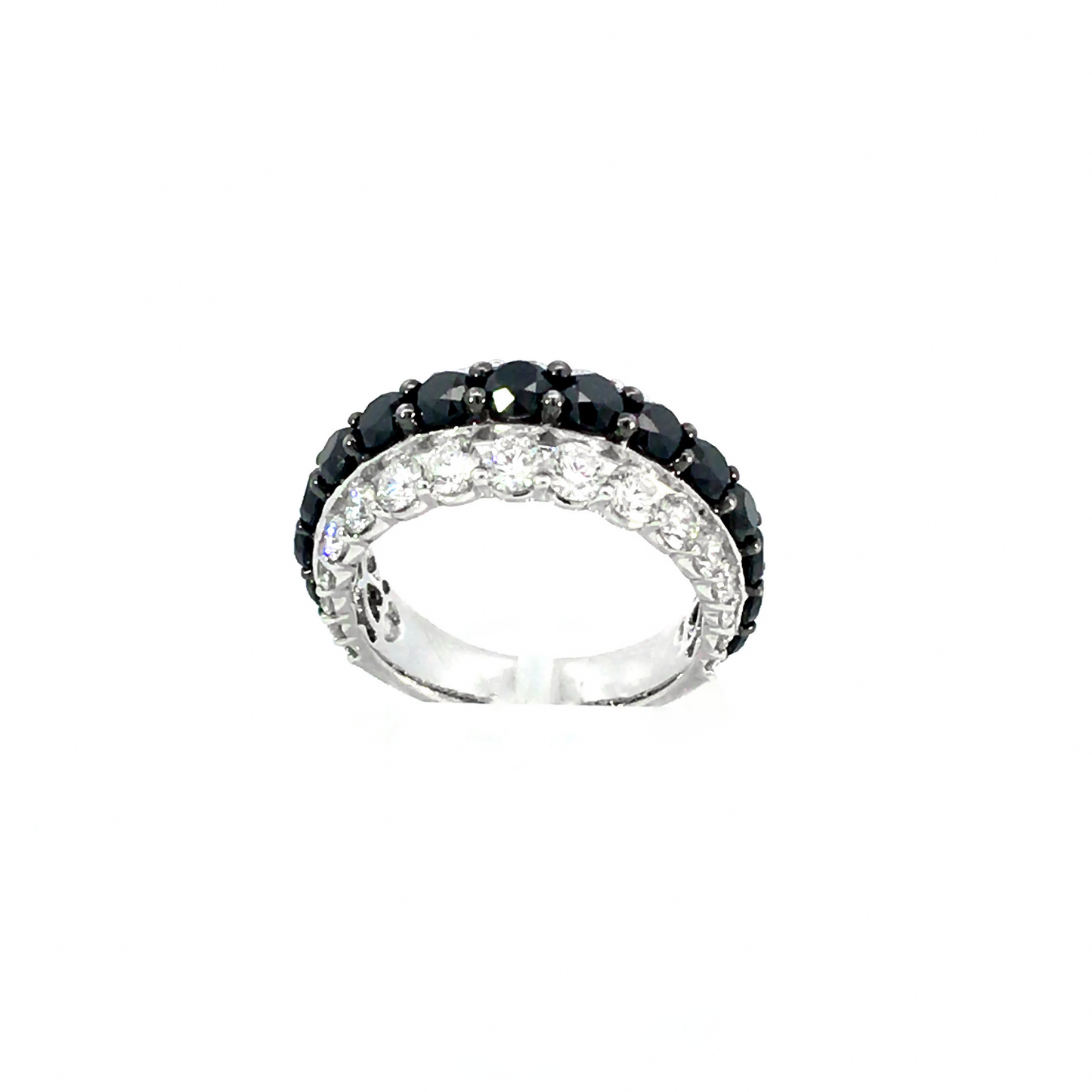 BLACK&amp;WHITE DIAMOND RING