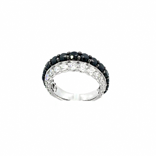 BLACK&amp;WHITE DIAMOND RING