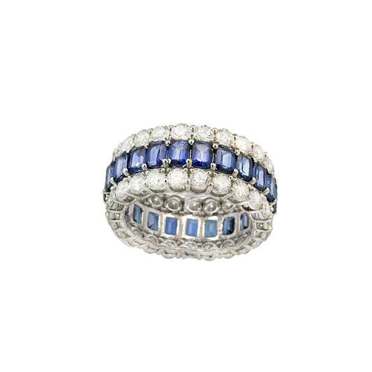 DIAMOND&amp;SAPPHIRE RING