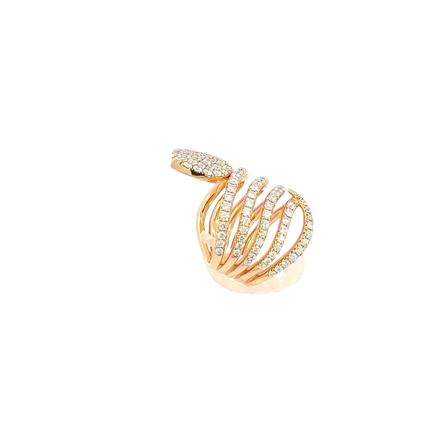 Anello "SNAKE" in oro rosa