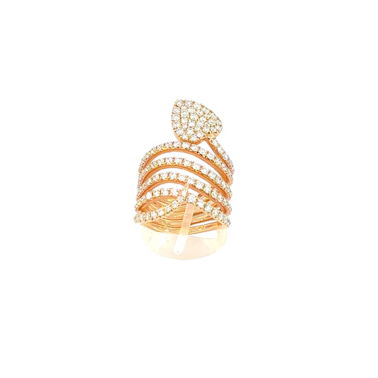 Anello "SNAKE" in oro rosa