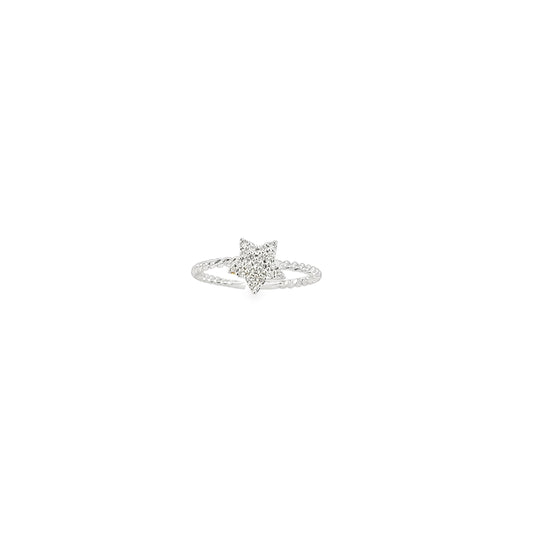 Anello "STAR" in oro bianco