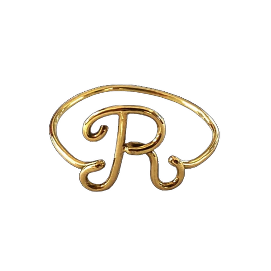 Anello lettera "R"