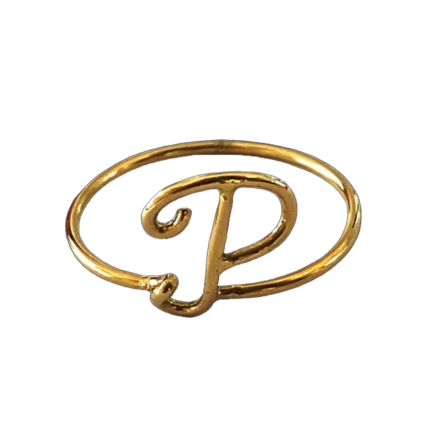 Letter "P" Ring