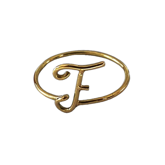 Anello lettera "F"