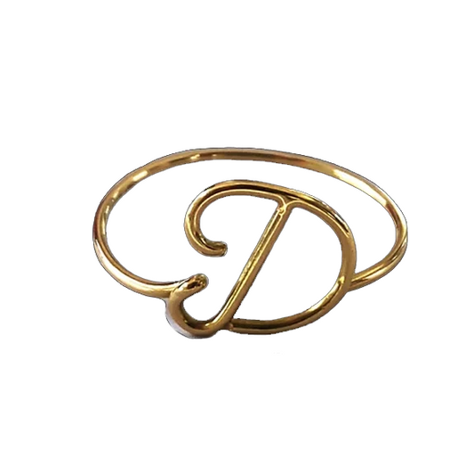 Anello lettera "D"