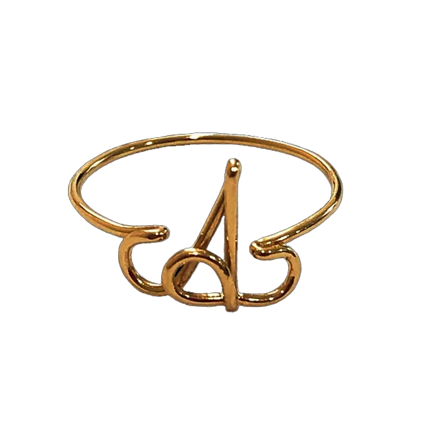 Letter "A" Ring