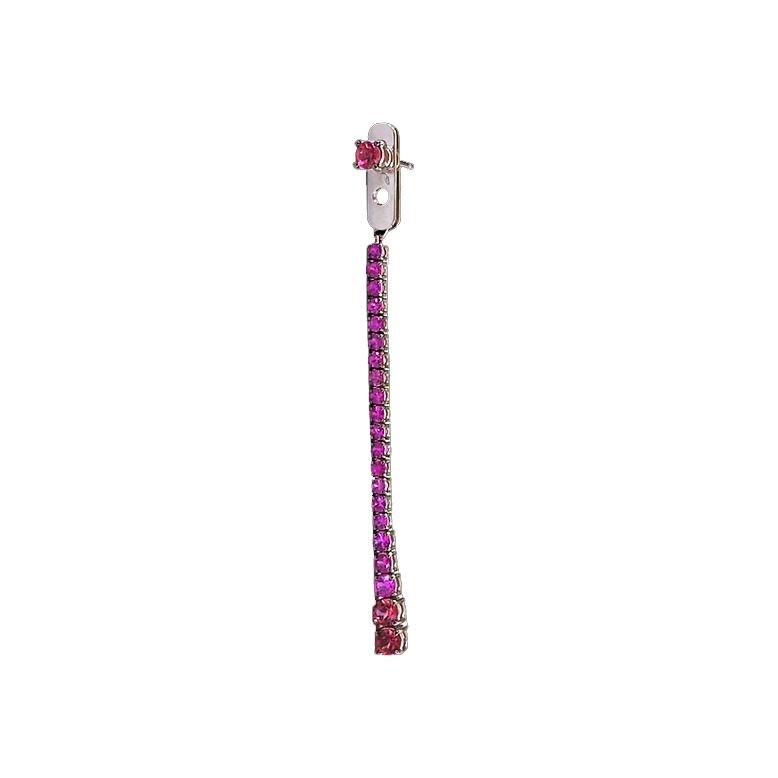 Mono Orecchino "ROSE SAPPHIRES"