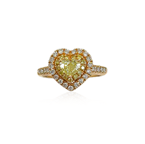 "YELLOW HEART" ring