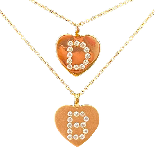 "HEART WITH LETTER" Necklace