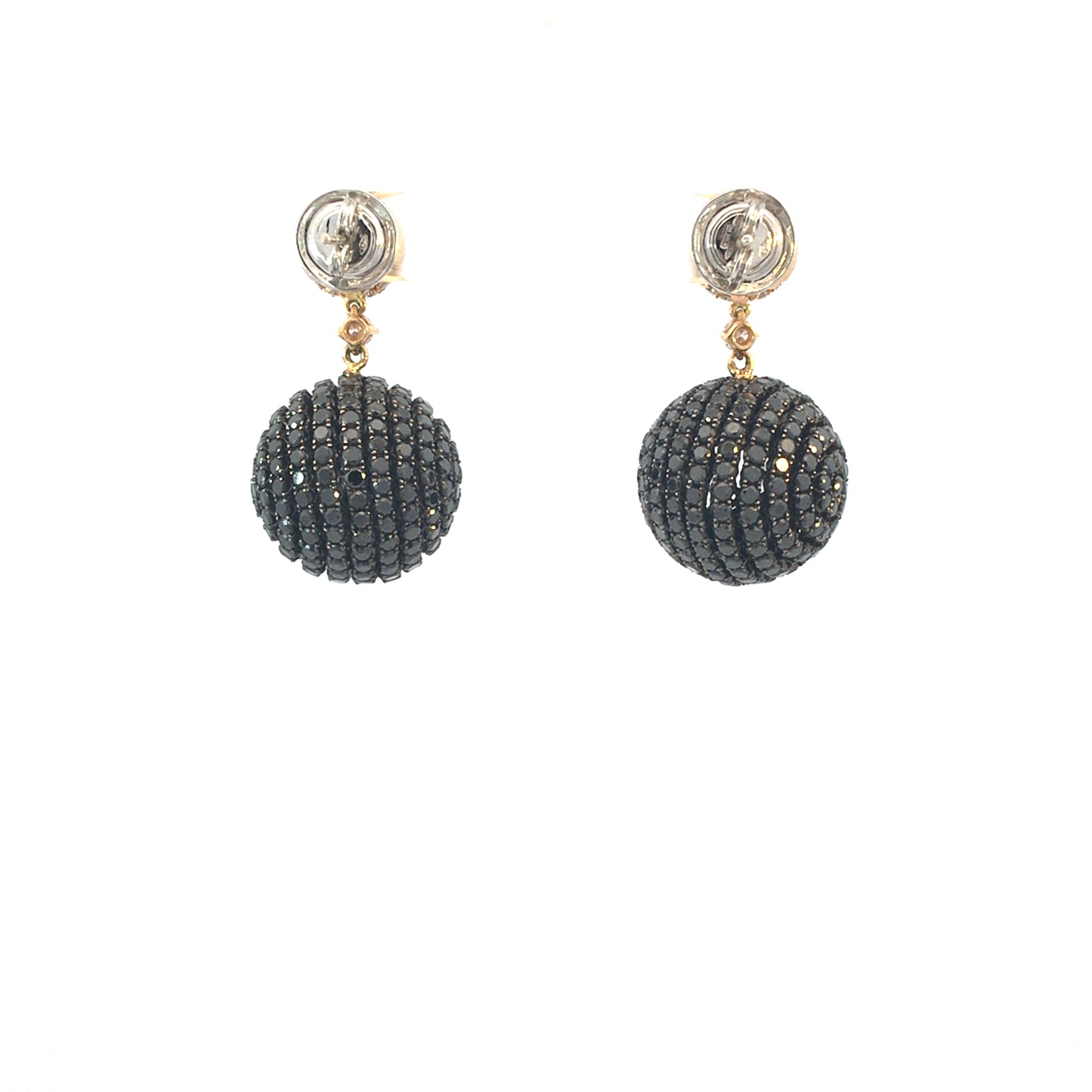 Earrings with diamond details