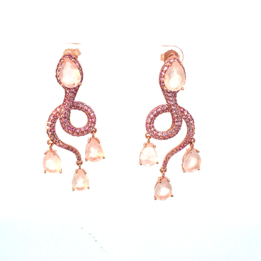 "GLAM SNAKE DROP" earrings