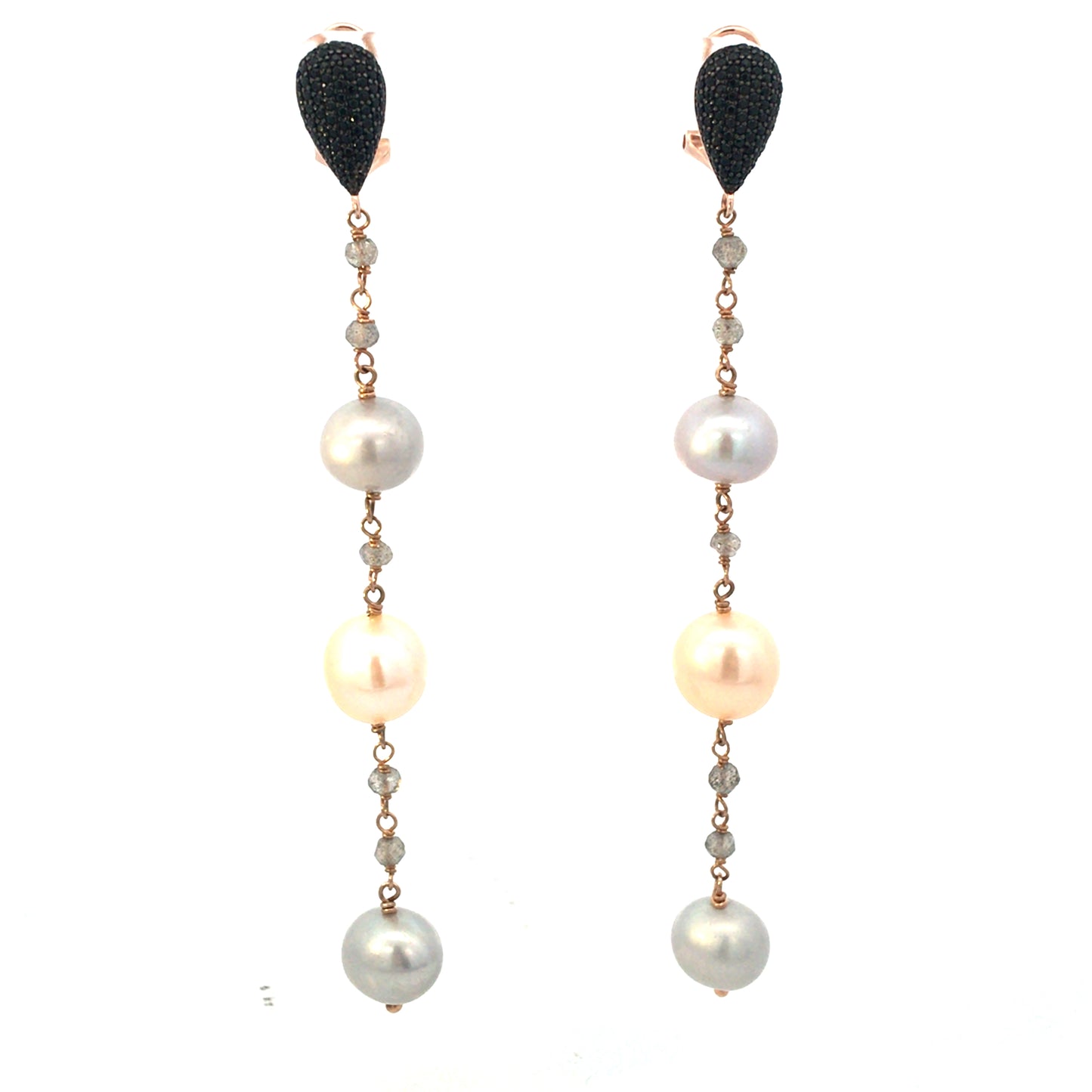 "PRECIOUS SHADOW" earrings