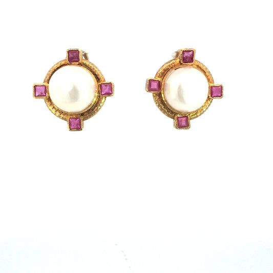 "CRIMSON AURA" earrings