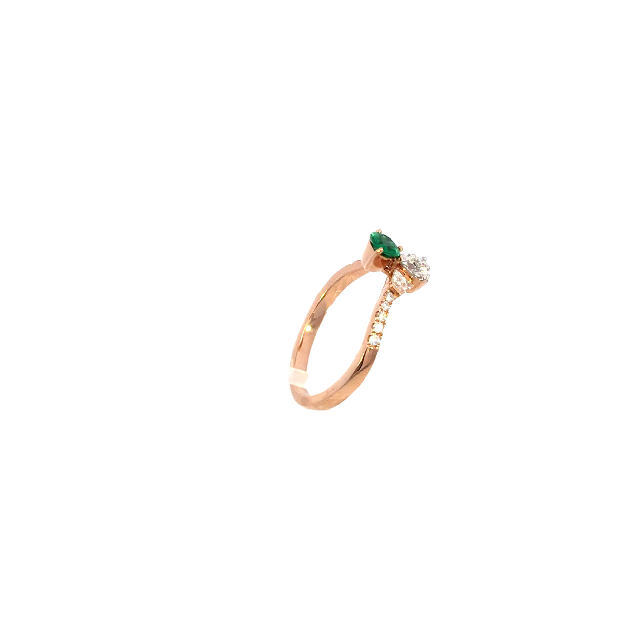 Anello "GREEN DROP" in oro