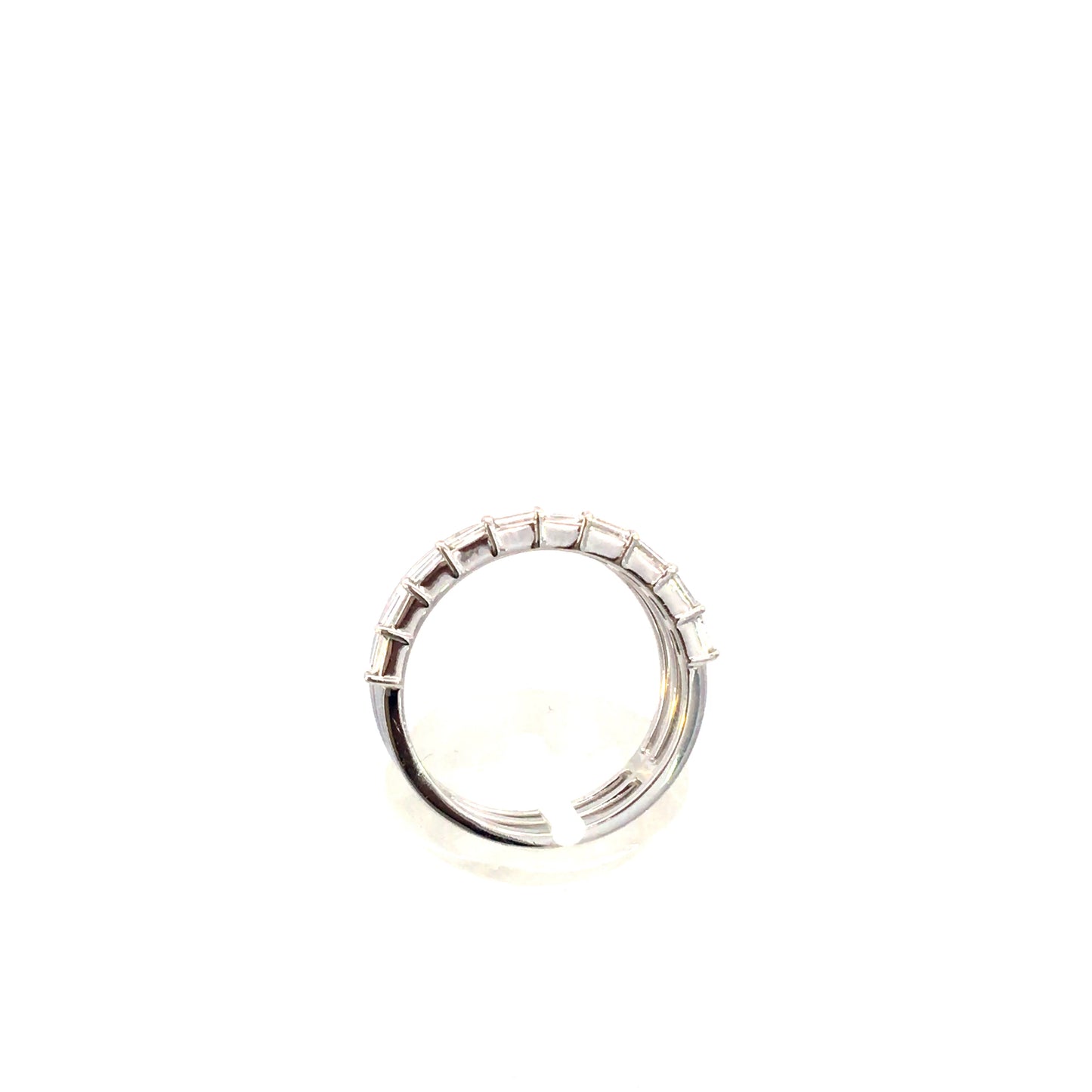 Anello "DIAMOND STRIPES" in oro bianco