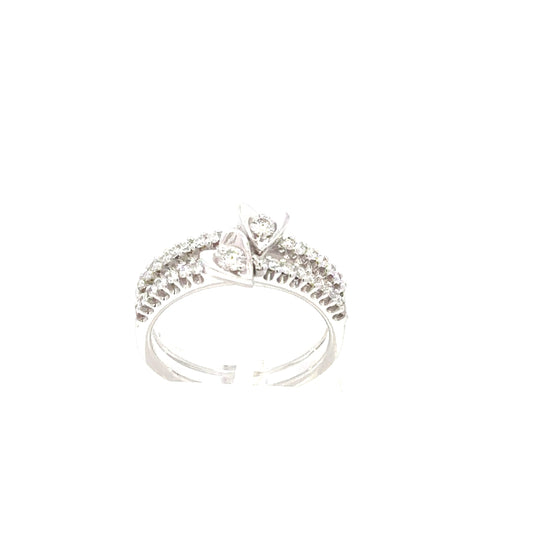 "DOUBLE HEART" ring