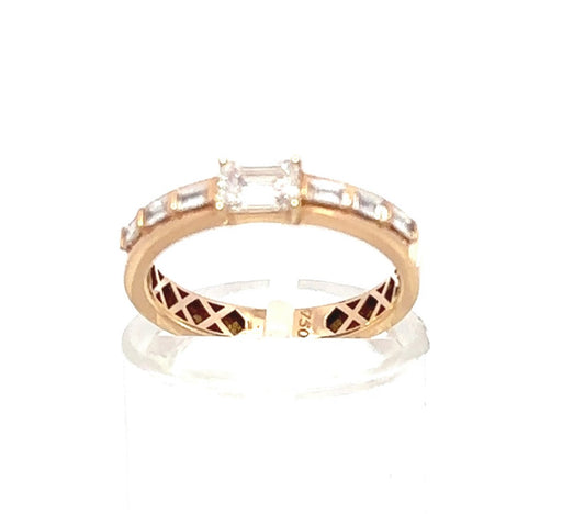 Anello "WHITE BAGUETTE"