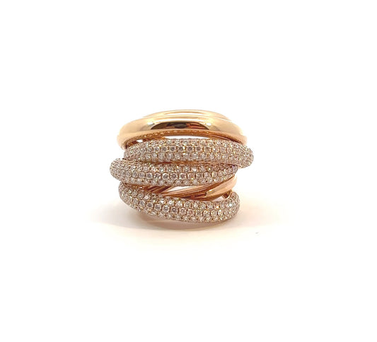 BRAIDED DIAMONDS RING II