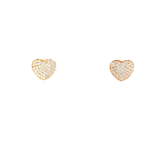 "TINY HEART PAVÈ" earrings